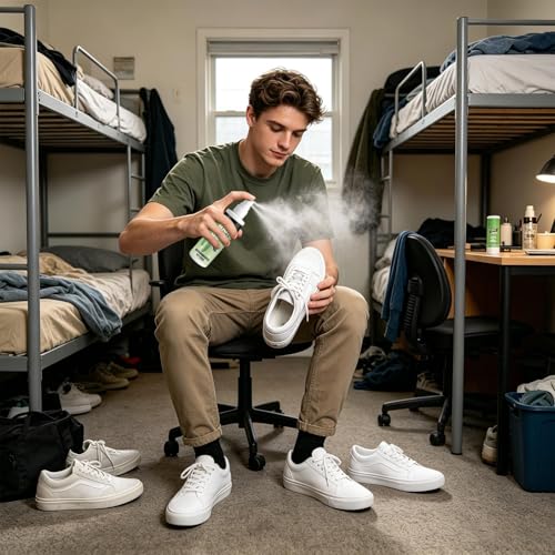 Shoe Spray Deodorizer 60ml Long-Lasting Powerful Elimination | Foot Odor Spray for Leather Boots Footwear Tennis Hockey Closet Home Sneaker