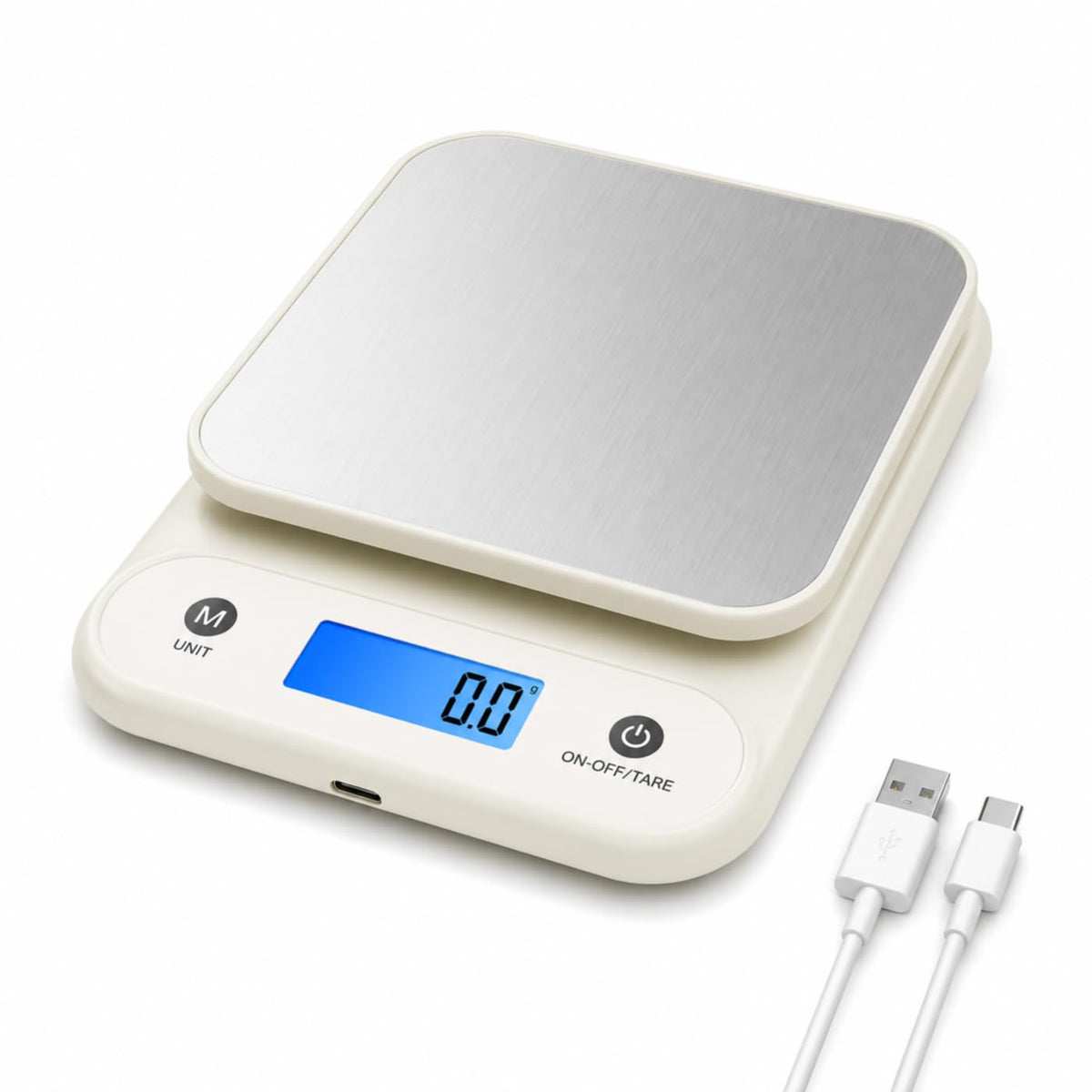 Meilen Digital Food Scale for Kitchen Grams and Ounces 11lb/0.1oz, 5kg/0.1g