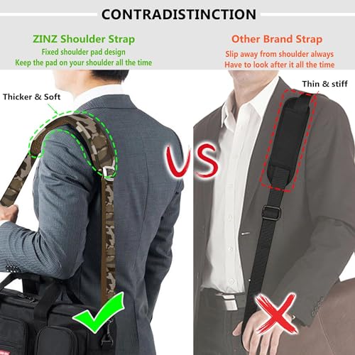 Bag Shoulder Strap, Padded Adjustable Shoulder Strap Replacement - color: Army Green, size: 57"