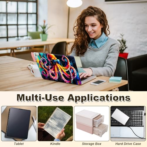 Universal Laptop Skin Sticker, 11-15.6 Inch Reusable Vinyl Laptop Skin Decal, Scratch Resistant Waterproof Cover, Easy to Trim & Apply, Cool Octopus - color: Cool Octopus