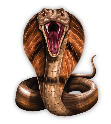 Cobra - 12" Vinyl Sticker Waterproof Decal - size: 12"