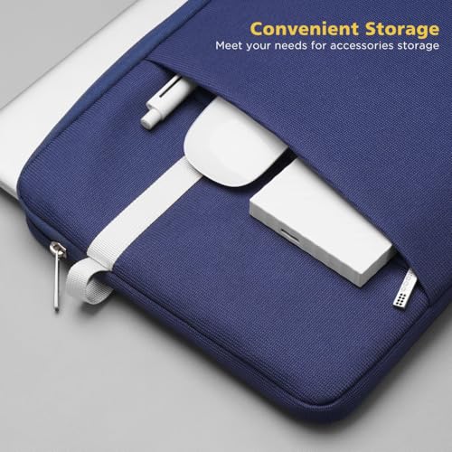 NIDOO Laptop Sleeve 14 inch Laptop Case for Lenovo ThinkPad X1 Carbon Yoga / 14" ThinkPad T14 E14 L14 / 14" Dell Latitude 5450 7455/14" MacBook Pro M5 Pro MAX 2026/ ASUS HP Acer Computer Carrying Bag - color: Blue, size: 14 Inch
