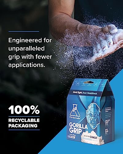Friction Labs Premium Loose Climbing Chalk | High-Performance Hand Chalk with Superior Grip for Bouldering, Climbing, Long Lasting & Skin Friendly Powdered Chalk - size: 12 oz/340 g - Loose Chalk, style: Chunky Texture - Gorilla Grip