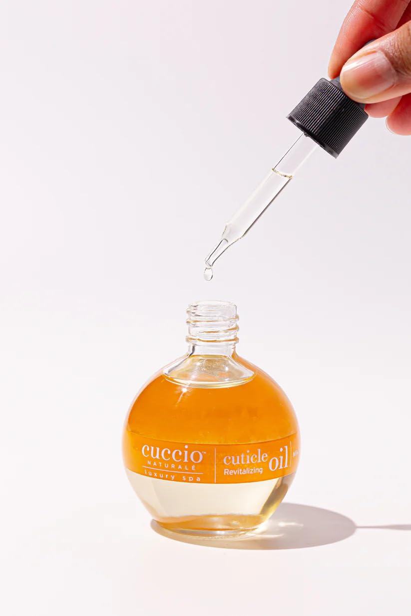Cuccio Naturale Milk & Honey Revitalizing Cuticle Oil, Lightweight Fast-Absorbing Hydrating Nail & Cuticle Conditioner, Cold-Pressed Oils + Vitamin E, 2.30 Fl Oz