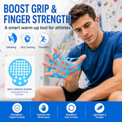 Finger Exerciser for Hand Strength | Silicone Hand Exerciser & Finger Strengthener, Finger Stretcher Resistance Band for Grip Training - size: Men's and Women's Styles