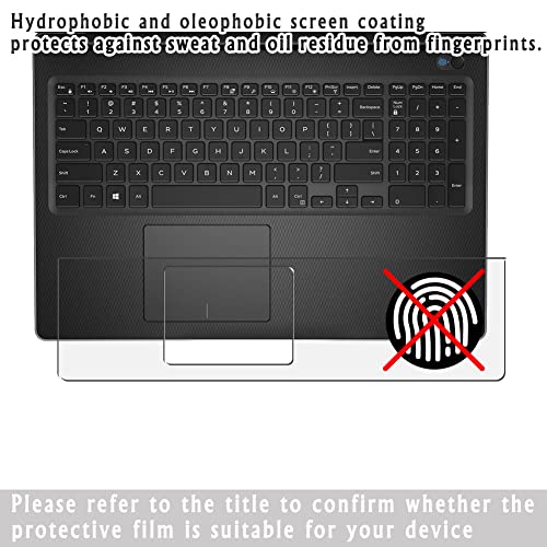 2-Pack Clear Protector Film, compatible with DELL Latitude E6540 15.6" Keyboard Touchpad Trackpad Skin Sticker [Not Screen Protectors ]