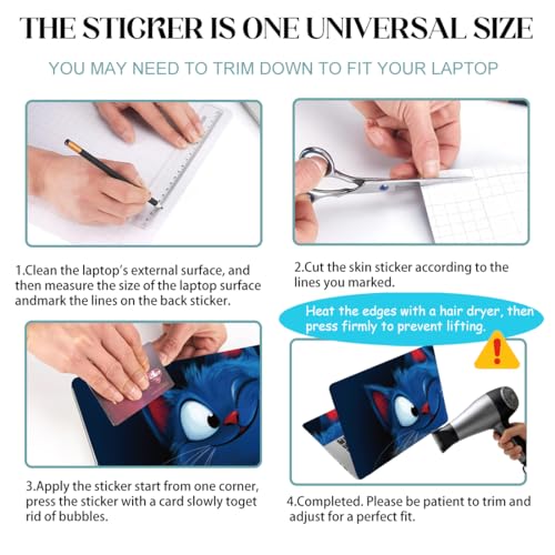 SUPERDANT Blue Marble Golden Texture Laptop Skin Sticker Decal Universal Removable Vinyl Notebook Protector Cover Fits 12 13 13.3 14 15 15.4 15.6 Inch Laptops - style: Golden Marble