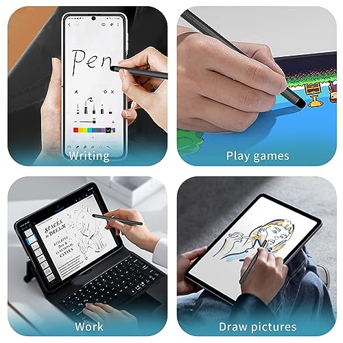 Stylus Pens with Pen Slot for Touch Screens, High Precision Capacitive Universal Stylus for iPad iPhone Tablets Samsung Galaxy All Touch Screen Devices (Golden-Long) - color: Golden-Long