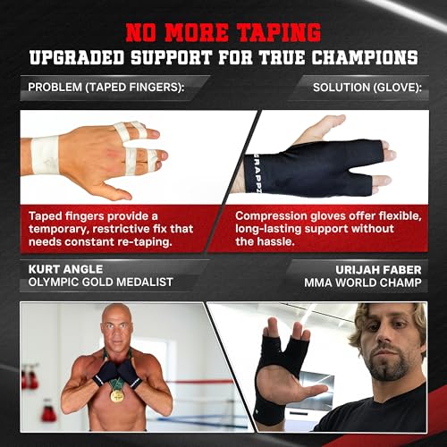Finger Support Athletic Compression Gloves, Splint Alternative, Unisex XXL | Athletic Buddy Tape & Trigger Finger Sleeve & Brace, Arthritis Pain Relief & Joint Stabilizer for All Sports - size: XX-Large, style: Original Glove