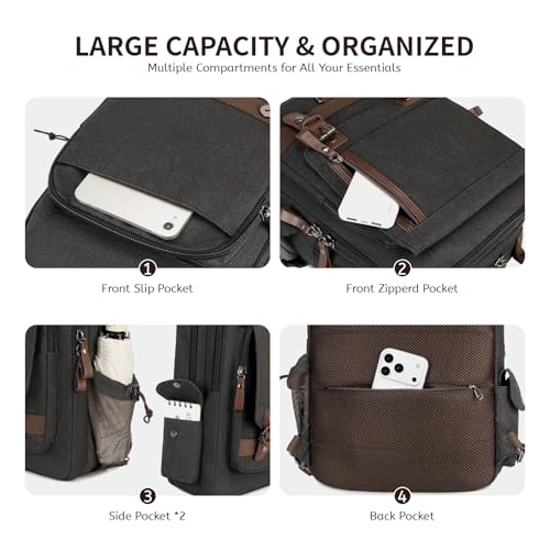 mygreen Canvas Cross Body Messenger Bag Shoulder Sling Backpack Travel Rucksack - color: Black Xl-zipper Shoulder, size: X-Large