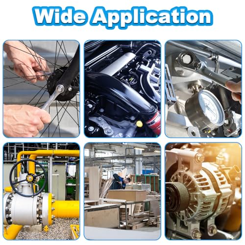 15 Sets 1/4-20 x 1-1/2" Flanged Hex Head Bolts Kits, 1/4-20 Flange Hexagon Screws and Nuts,Flat & Spring Lock Washers, 304 Stainless Steel 18-8,Fully Threaded - size: 1/4-20 x 1-1/2"