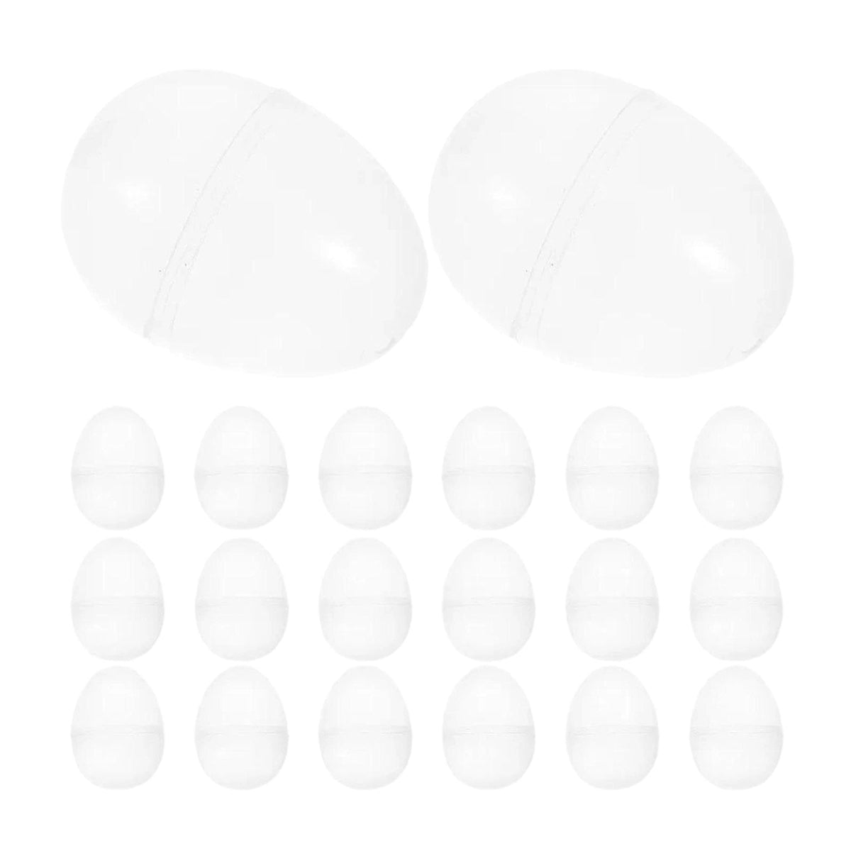 MsaHeuto 20x Clear Fillable Easter Eggs Party Favors Easter Basket Stuffers Fillers for