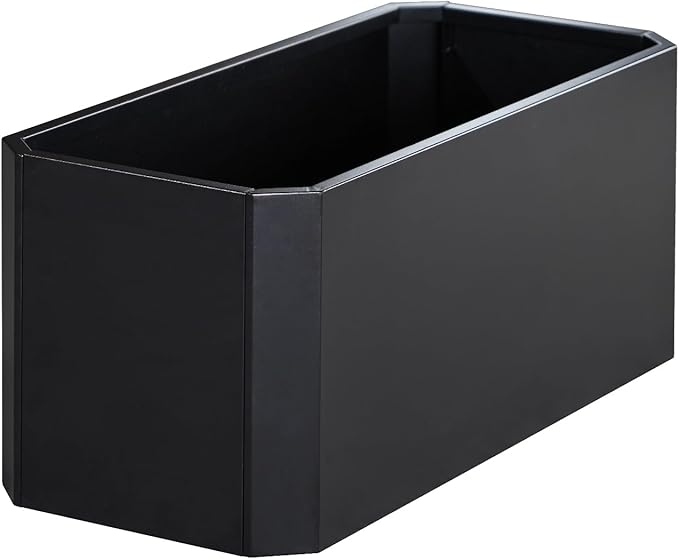 Steel Planter Box-36"x15"x15"-Large Rectangular Planter Indoor or Outdoor Black Matel Planter Box Commercial Residential for Patio Porch Deck Home Backyard