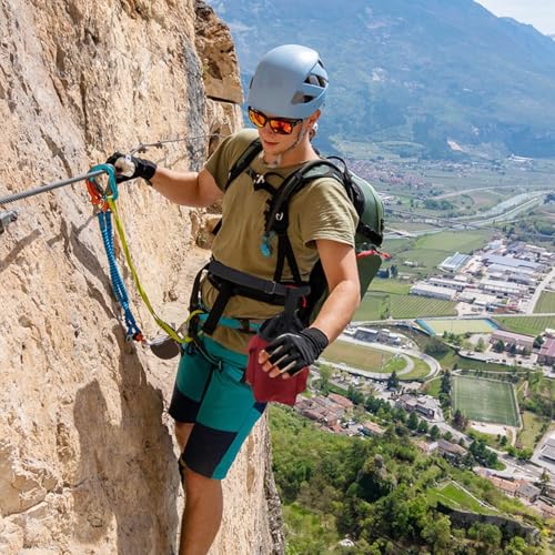 Climbing Chalk Bag for Bouldering with Drawstring Closure Oxford Cloth Non-Slip Chalk Pouch with Zipper Storage Pocket for Rock Climbing and Gym Training