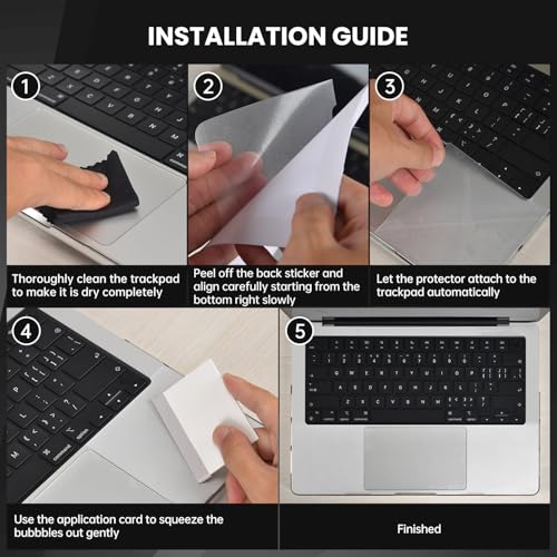 Palm Rest Cover Compatible with 2025 2024 MacBook Air 15" M4 M3 Chip A3241 A3114 Trackpad Protector Skin for Apple MacBook Air 15.3 Inch M4 M3 A3114 Touchpad Cover Trackpad Protector, Clear - size: 2024+ MacBook Air 15.3" M4 M3(Clear)