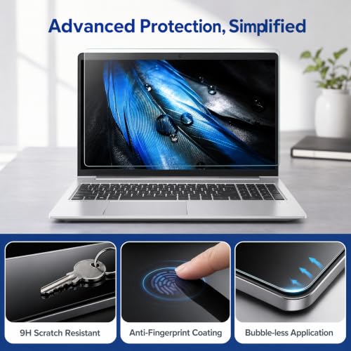 2-Pack 14" -16:10 (1920*1200) Tempered Glass Screen Protector for Lenovo Hp Dell Asus Acer Samsung etc 14-lnch 16:10 Aspect Ratio Laptops, Ultra Clear 9H Hardness-(Not Suitable for 16:9 Laptops) - size: 14"Glass-16:10