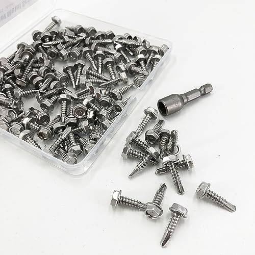 Sheet Metal Screws，Hex #10x3/4‘’（110） | Metal Fastener - color: Hex #10x3/4‘’（110）
