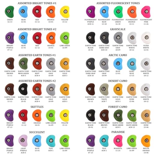 Atomik Rock Climbing Holds Set of 10 Bolt-On Oval Crimps Style 1 in Assorted Earth Tones