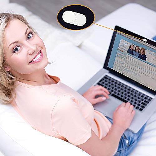 CloudValley Laptop Webcam Cover Slide, Metal 0.023 Inch Ultra-Thin White | Web Webcam Cover for MacBook Pro / Air, Laptop, iMac, iPad, iPhone 8/7, PC Accessories, Privacy Protection, 2 Packs - color: White-2 Pcs