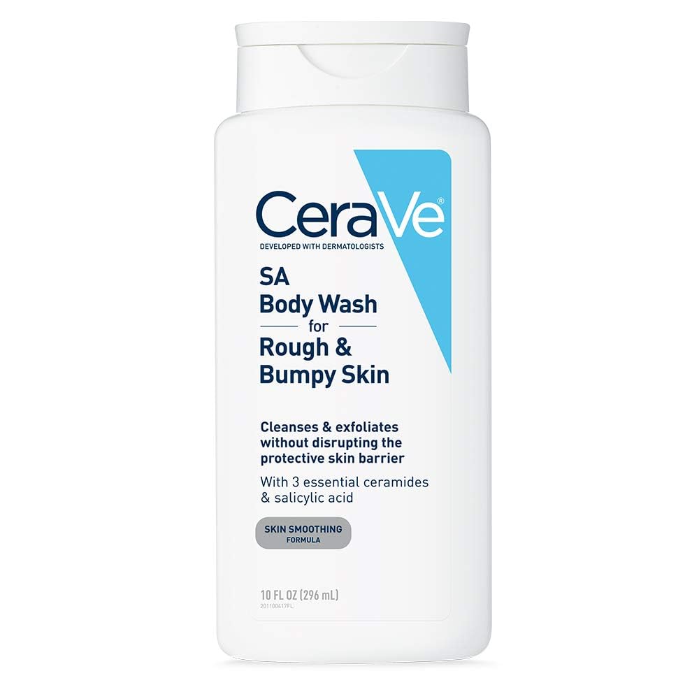 CeraVe Salicylic Acid Body Wash, Exfoliates Rough and Bumpy Skin, 10oz