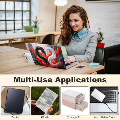 Universal Laptop Skin Sticker, 11-15.6 Inch Reusable Vinyl Laptop Skin Decal, Scratch Resistant Waterproof Cover, Easy to Trim & Apply, Dragon - color: Dragon