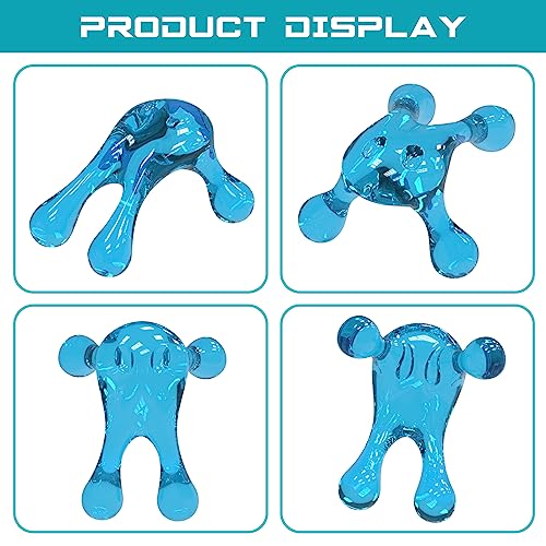 Melonsun Palm Massage Tool - Handheld Four-Point Deep Tissue Massager for Trigger Point, Neck Back Shoulder Pain Relief, Self Massage Between Shoulder Blades, No Therapist Needed