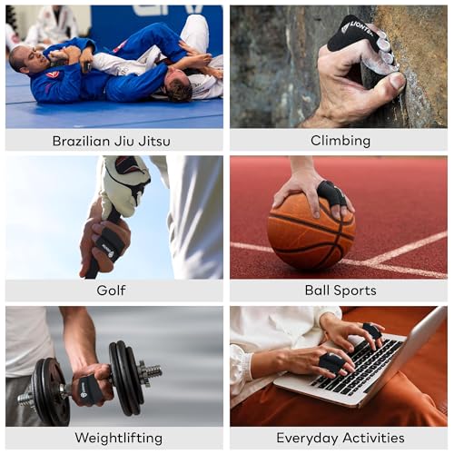 LIONTEK Double Flow Finger Sleeve V3 Pair — Joint Support & Compression for Activity, BJJ, Fitness, Volleyball, Basketball, and More (Large) - size: Large