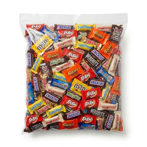 Variety Chocolate Pack - Bulk Assortment of Individually Wrapped Fun Size Chocolate Bars & Treats - Milk Chocolate, Caramel, Peanut Butter & More
