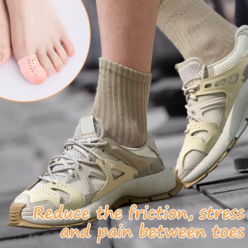 16Pcs Gel Finger Cots with Air Holes,Breathable Protectors for Finger Tips - Ideal for Wound, Cracking,Writing & Housework,Multi - Scene Hand Care