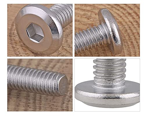 10pcs M6 x 75mmRivet Countersunk Socket Cap Bolts Screws Connecting 304 Stainless Steel - size: 10pcs M6 x 75mm