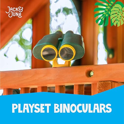 Jack and June Green and Yellow Rotating Playset Binoculars Compatible with Most Playsets
