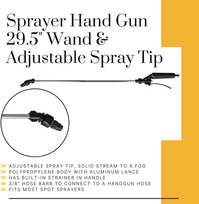 25 Gallon Bronze Spot Sprayer – 1.2 GPM High-Flo 12V Pump, EcoGun with Adjustable Nozzle, 15’ Hose – ATV/UTV Lawn & Garden Sprayer for Weed & Pest Control