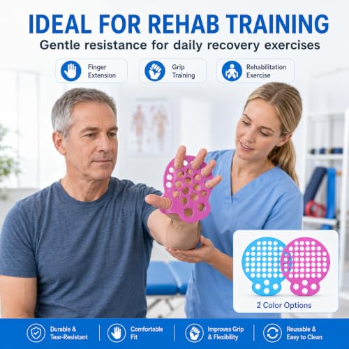 Finger Exerciser for Hand Strength | Silicone Hand Exerciser & Finger Strengthener, Finger Stretcher Resistance Band for Grip Training - size: ladies' style