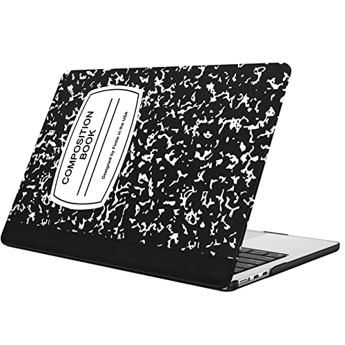 Fintie Case for MacBook Air 13 inch A3449/A3240/A3113/A2681 2022-2026 | M2/M3/M4/M5, Snap On Hard Shell, Full Port Access, Easy On/Off, Lightweight, Composition Book - color: Bow