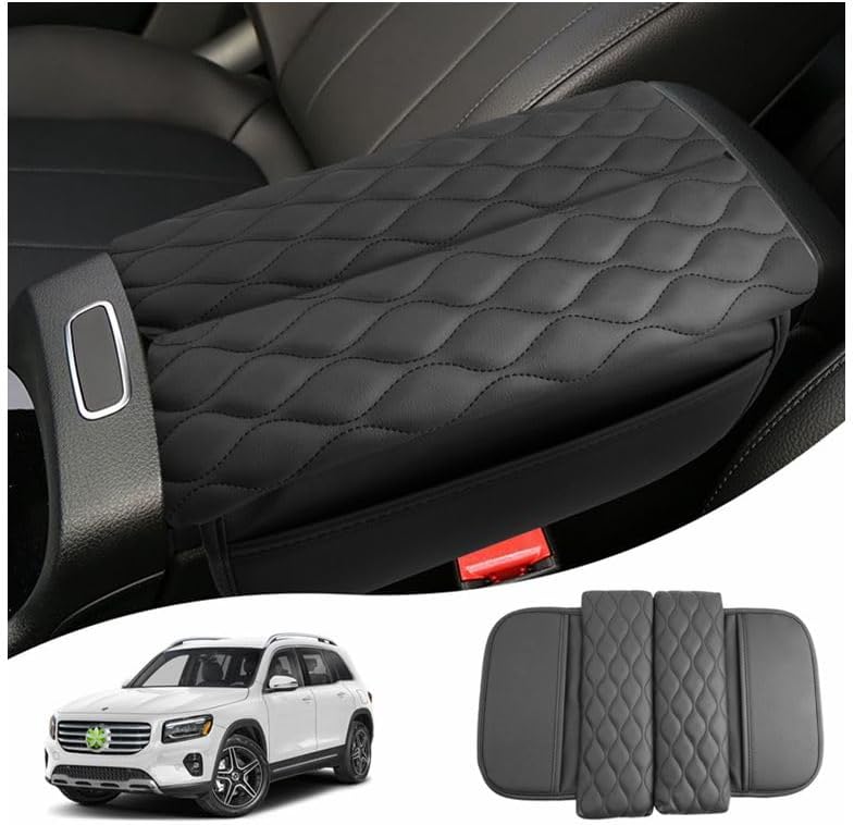 Ruiya GLA250/GLA250 4MATIC/AMG GLA35/AMG GLA45 Armrest Cover,for GLA250 Mercedes Benz Accessories Center Soft Comfy Console Lid Cover Compatible with 2020-2025 Mercedes Benz GLA H247