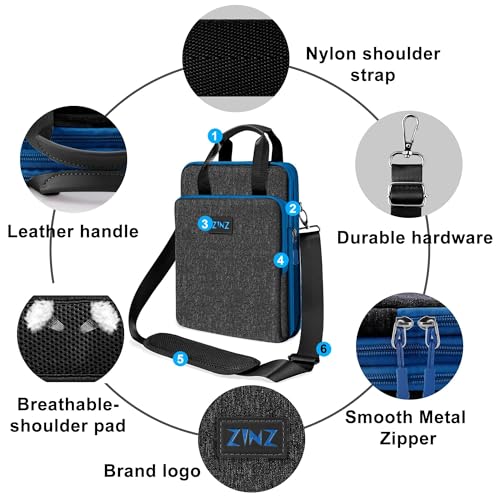 Laptop Case 12.9 13 Shoulder Bag, Expandable Handbag with Valuables Compartment Compatible with MacBook Air/Pro/Neo 13" M5/M4/M3/M2/M1, iPad 12.9/13/11, Water-Resistant & Shockproof,B01K03 - color: B01k03, size: 13"