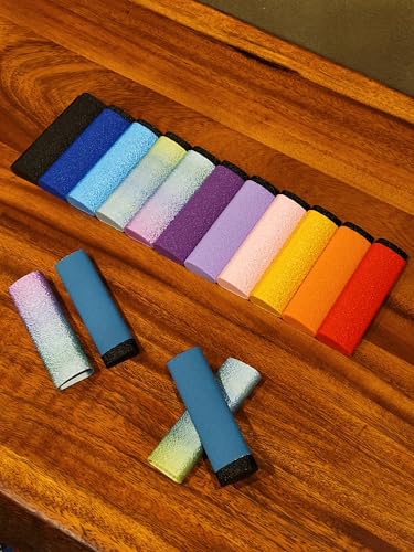 Reusable Skin File with Cover - Great for Rock Climbing, Bouldering, Climber, Gym, Crossfit, Weightlifting, Gymnast - Callus Finger Hand Sander (Random Silk Multicolor) - color: Random Silk Multicolor