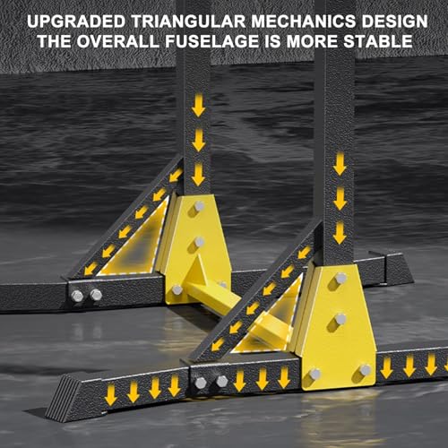 Pull Up Station, 11-Level Height Adjustable Pull Up Bar Stand, Free Standing Pull Up Bar for Home Gym Multi-Function Strength Training Pull Up Dip Station, Power Tower