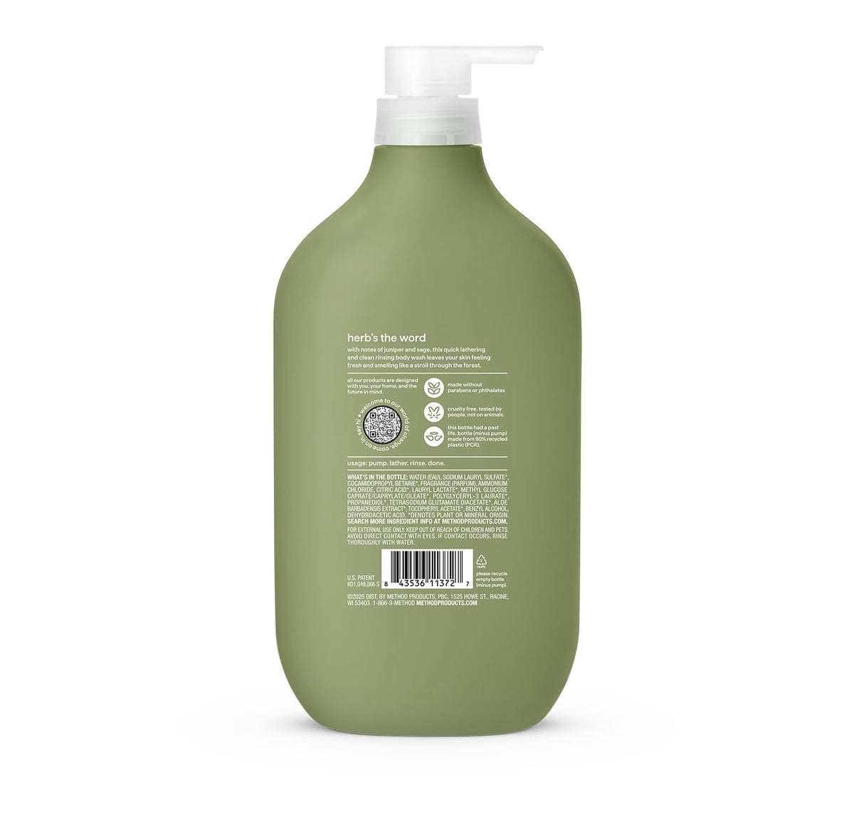 method Men’s Body Wash, Juniper + Sage, 28 fl oz