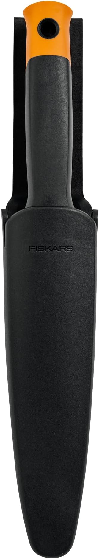 Fiskars Hori Hori Garden Knife with Sheath, Multi-Purpose Heavy Duty Gardening Hand Tool for Weeding, Planting, Digging with Hanging Hole