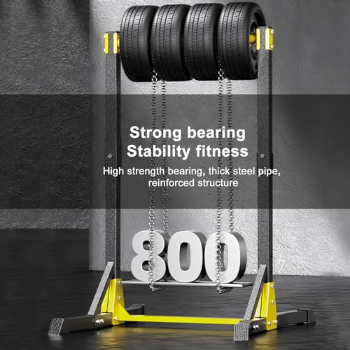 Pull Up Bar Free Standing Portable Pull Up Dip Station with 11 Gears Adjustment Multi-Function Strength Training Pullup Tower Station Equipment for Home Gym 400lbs Black