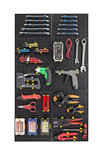 Ascend Tools Accessories for Organizer Genie Pegboards to Scale Up Organized Workspace (Metal Hooks 2.76 inch/70 mm - 10 Pieces) - style: Metal Hooks 2.76 inch/70 mm - 10 pieces per pouch