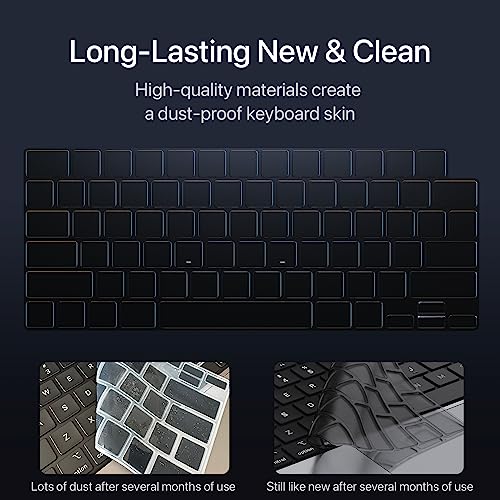 Soonjet for MacBook Air 15 inch Case, M5 M4 M3 M2 2026-2023 Keyboard Cover | 100% Color Match, Matte Starlight Clear, Anti Crack & Fingerprint & Scratch, Ultra Thin & Light, Protective Laptop Hard Shell - color: Frost Starlight