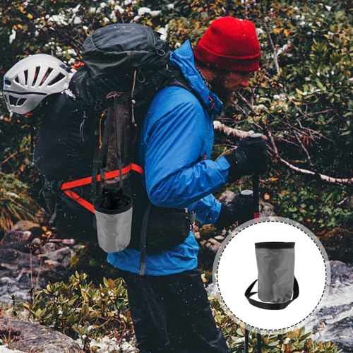 Anti-Slip Wear-Resistant Fleece Fabric Camping Oxford Lining, with Chalk Bag Scratch-Resistant Powder Storage Climbing Mountaineering and Rock Climbers