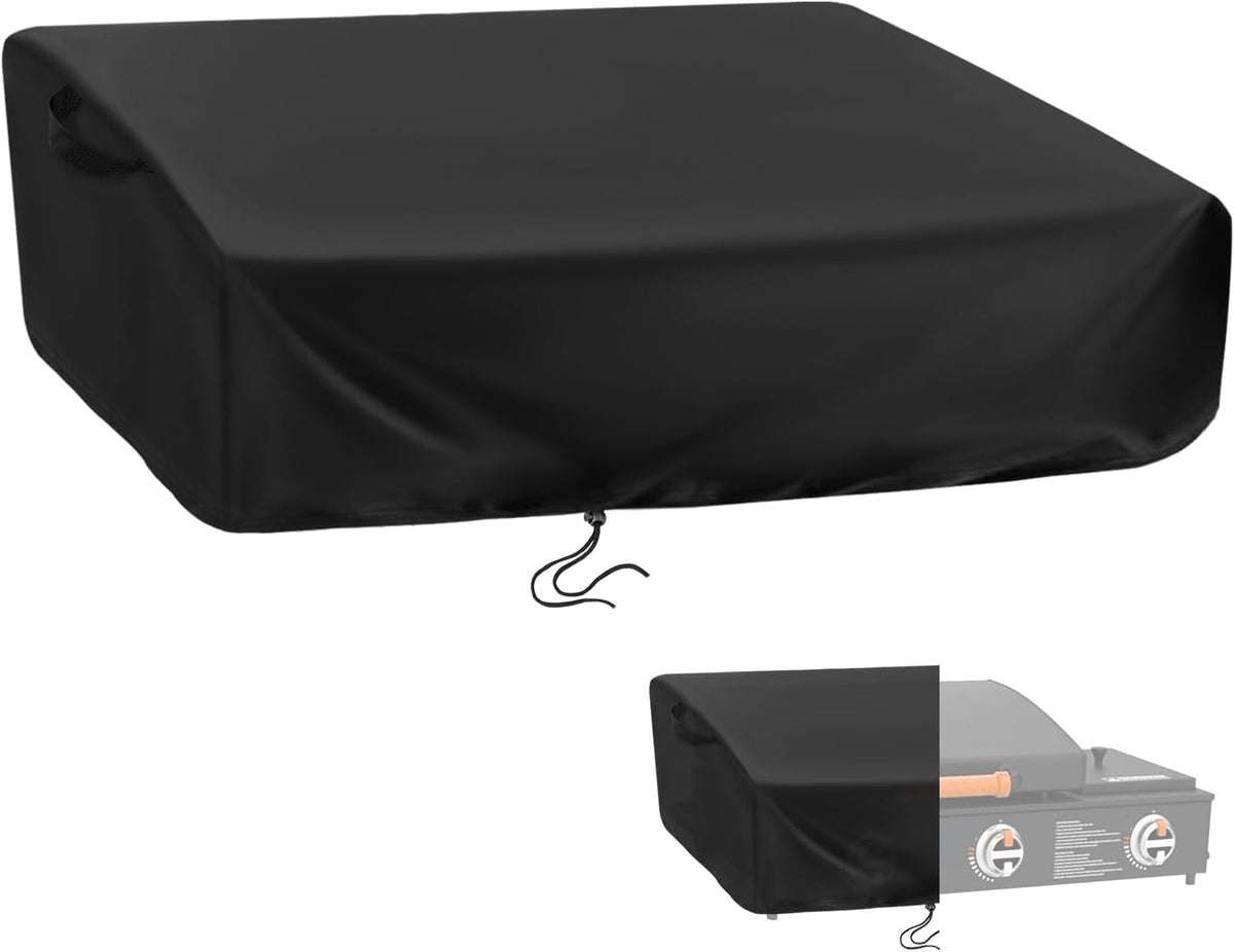 Kingling Grill Cover for Blackstone 1860 2225 On The Go Range Top Combo Griddle, 41 inch Waterproof & Dustproof Outdoor Grill Cover (Cover Only) - Black