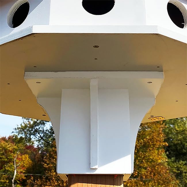 Clubhouse Bird House with Decorative Post Mounting Bracket