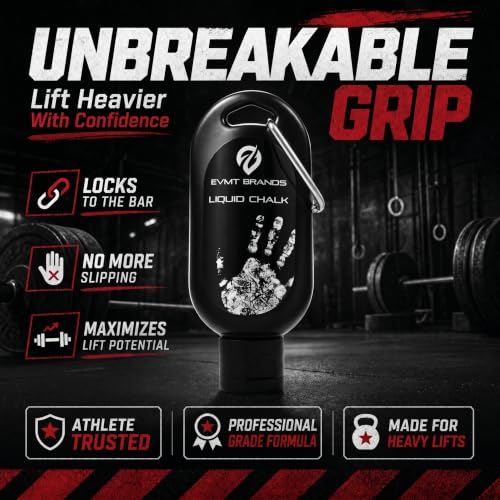 Liquid Chalk, Mess Free Gym Chalk for Weightlifting, Gymnastics, Rock Climbing, Dancing. Sweat Resistant and Long Lasting for Stronger Grip. - color: A1-8pk Cl