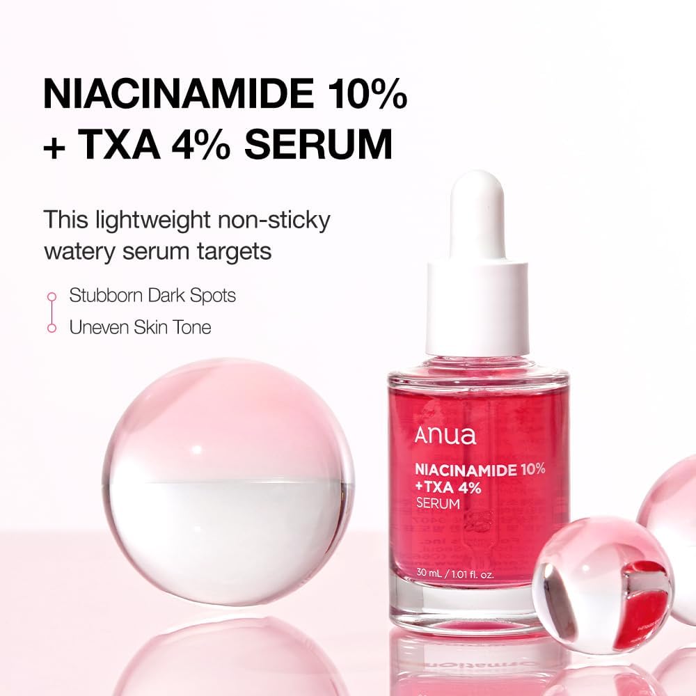Anua Niacinamide 10 + TXA 4 Serum, Korean Skincare, 1.01 fl.oz
