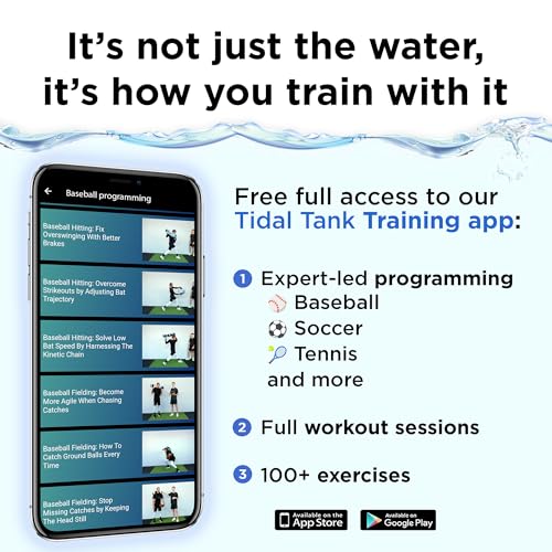 Tidal Tank Baseball Bundle 2.0: Versatile Training aid Equipment with Adjustable Water Filled Weight & Aqua Bag for Athletes and Coaches - 49 lbs Tube + 55 lbs Sphere + 10 lbs Hydroball