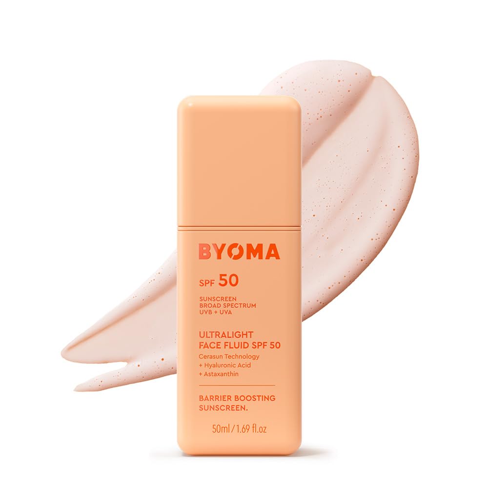 BYOMA Sunscreen - Ultralight Face Fluid SPF 50, No White Cast
